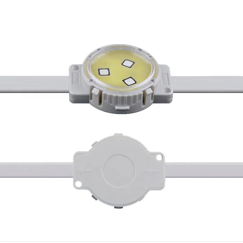 SPI полный контроль SMD5050 12V 0 72 w 30 мм ip 65 ws2811 ic водонепроницаемый светодиодный точечный источник света