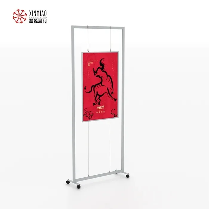 Aluminum Metal Stand Frame Photo Holder Fixture Displays ,Wall Standing for Art Show and Photo Display