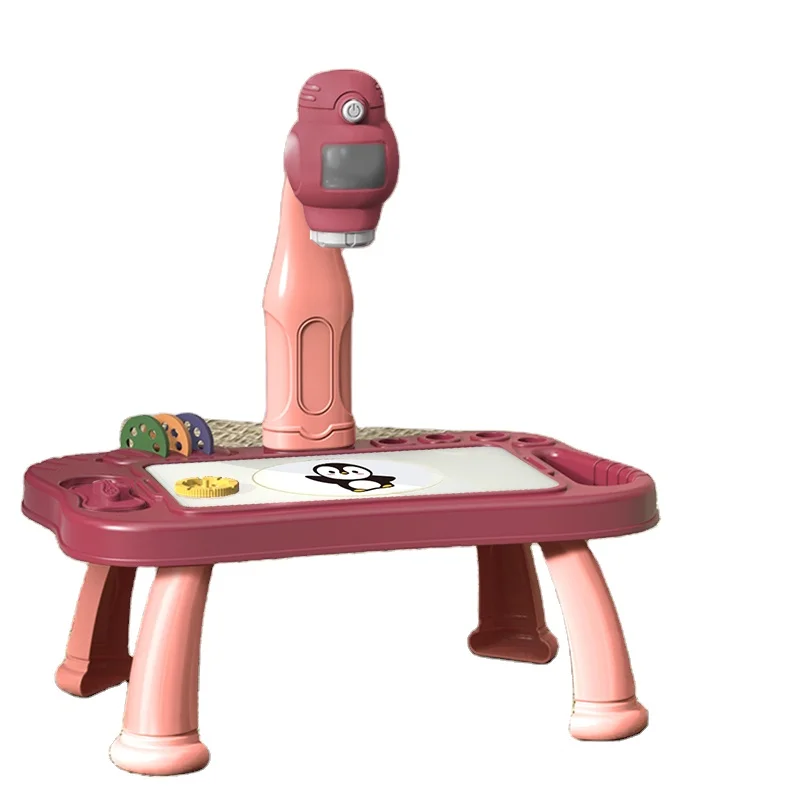 2024 New Arrivals Interactive Magic  Led A4 Plastic Projection Drawing Board Toy