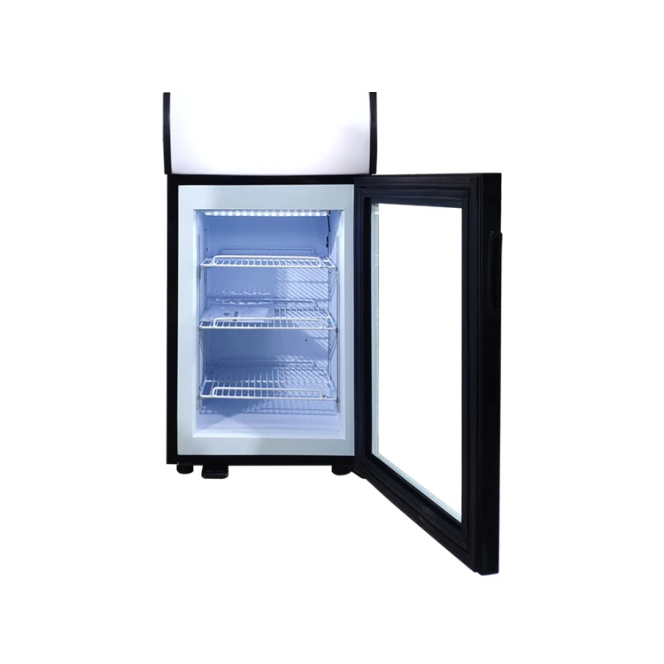 Meisda SD50B 50L glass door CE frozen food popsicles display freezer for supermarket