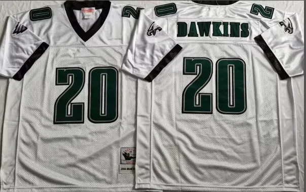 PHI Team винтажные Ретро 12 Randall Cunningham 20 Brian Dawkins 92 Reggie белые ретро зеленые пользовательские американские футбольные майки