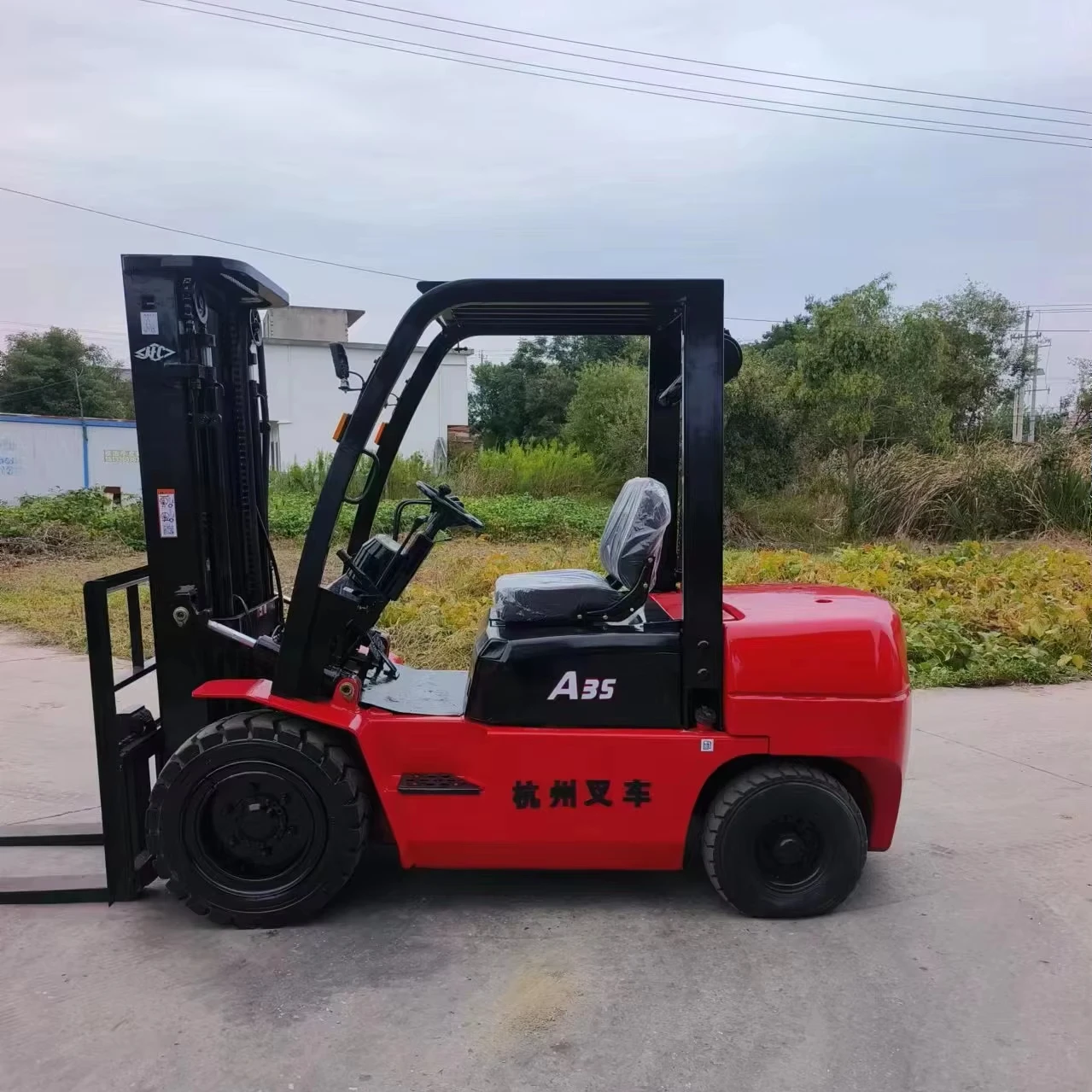 Original Used Excavator Machine Hangcha CPC35 Forklift 3.5Ton Used Backhoe Road Roller Excavator Low Price Excavator Machine