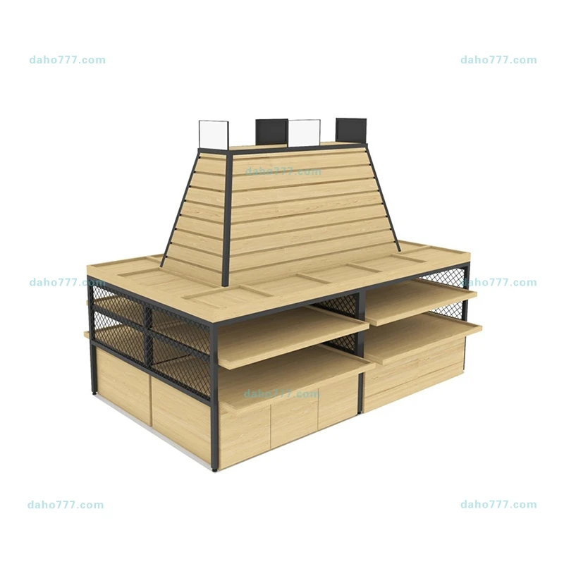 Clear Spring Loaded Wooden Shelf Cosmetic Shelf For Shop Supermarket Retail Stores Shopping Mall Cheap Jewelry Display Racks