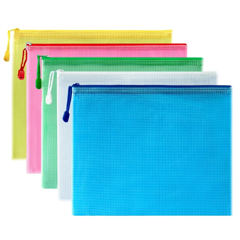 Цветная Сумка для документов A4 прозрачная Водонепроницаемая офисная
