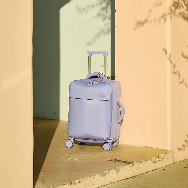 High appearance 20 inch suitcase soft bag ultra light 24 inch silent travel suitcase wholesale of luggage and bags