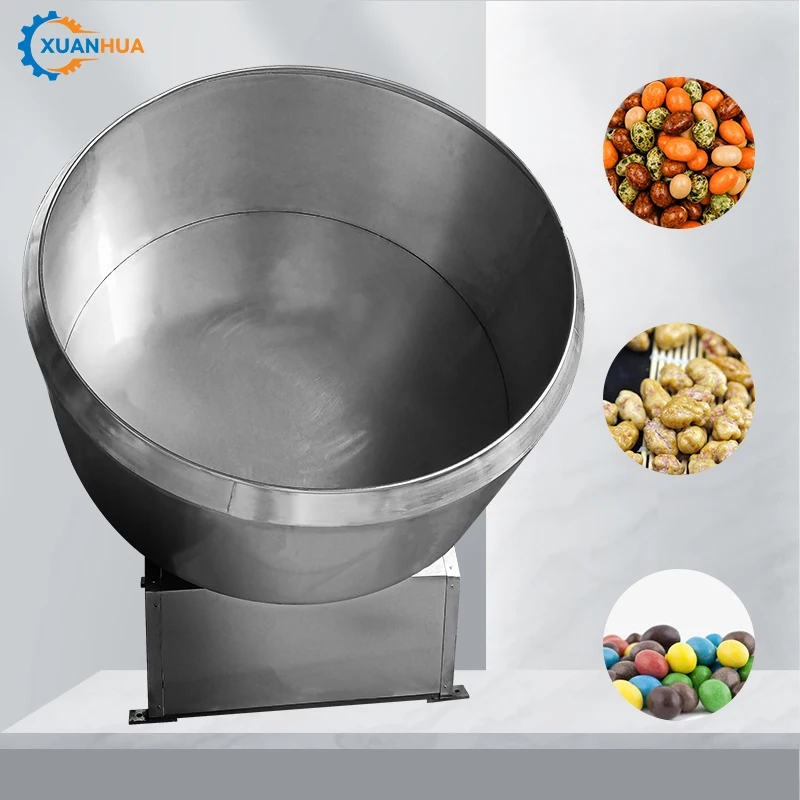 Own spare parts production line nuts sugar coating polishing machine candy sugar panning coating machine