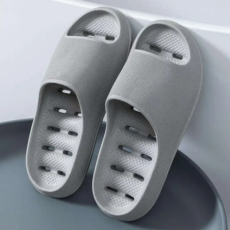 BOYA hot selling light weight anti-slip Women Sandals Soft Thick Sole house slides pure color Indoor EVA slippers