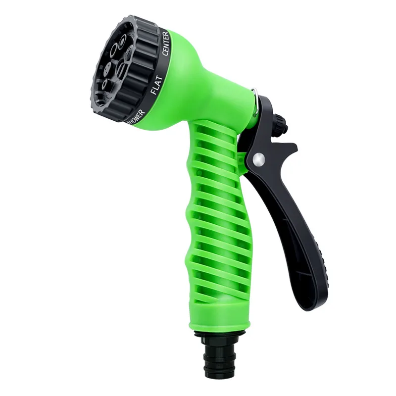Car washing gun Seven-function Rotating nozzle garden water gun car water spray plastic water gun