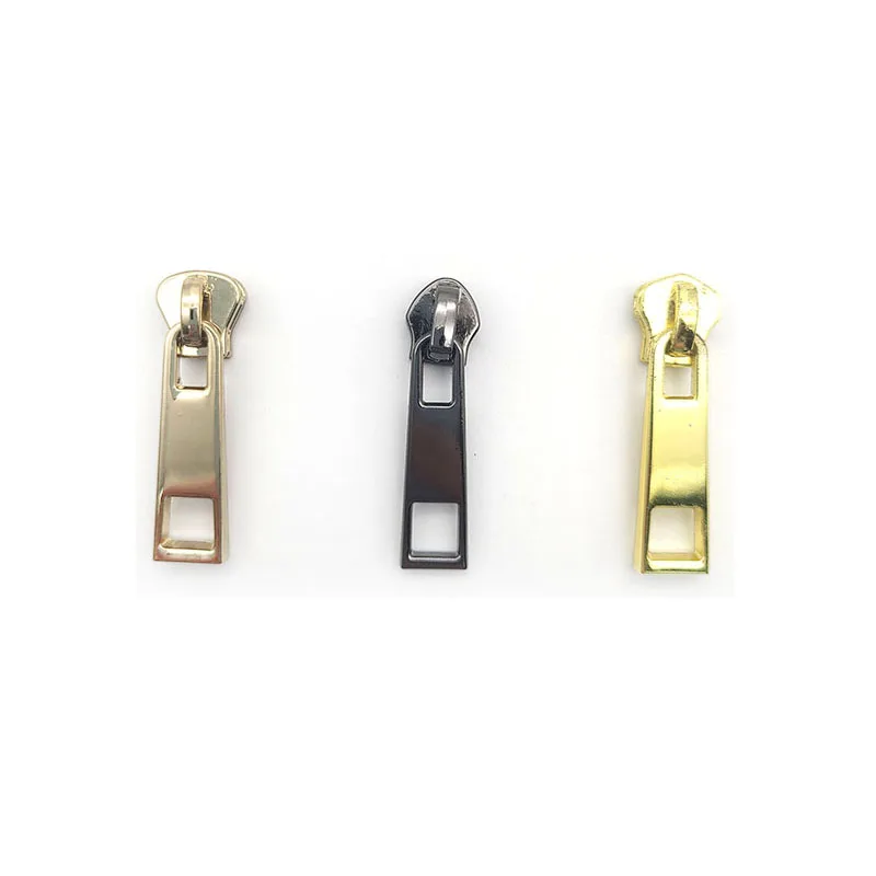 OEM ODM Custom Logo Color Metal Zipper Slider #5 Nylon Zipper Heads For Handbag Cloth