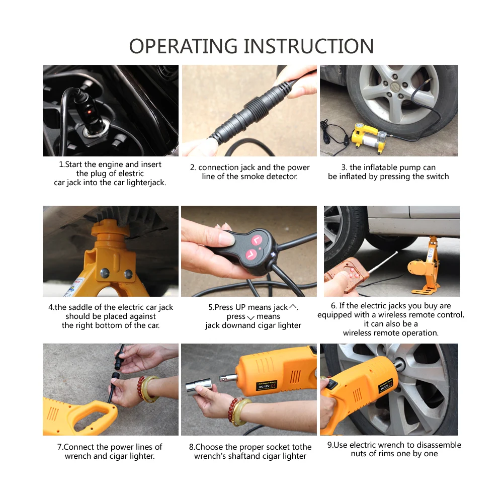 Hydraulic Jack Heavy Duty Car Lift Electric Scissor Car Jack