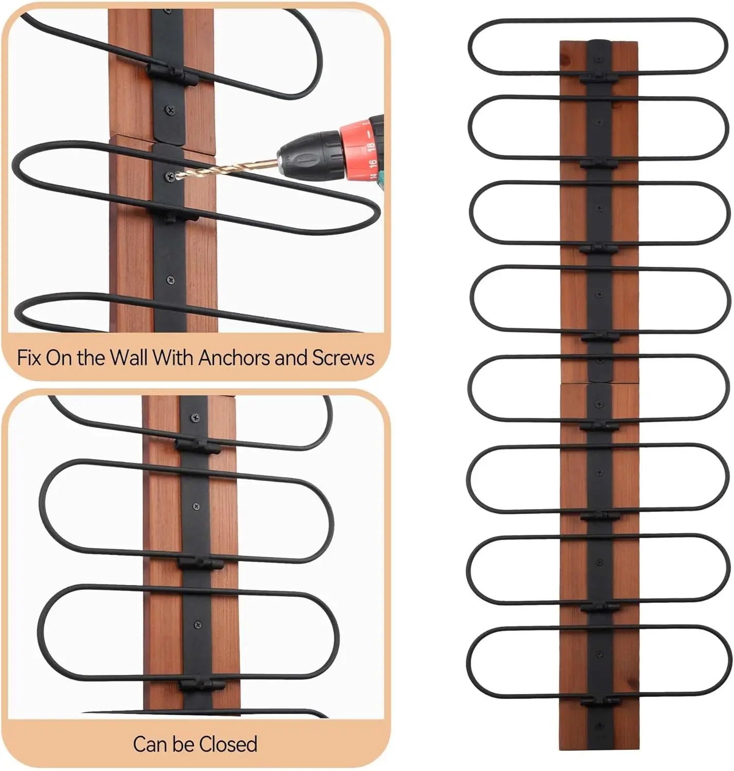 Custom Metal Hanging Wine Display Rack for 16 Bottles Floor to Ceiling Wine Glass Rack Holder Wine Rack Wall Mount for Bar