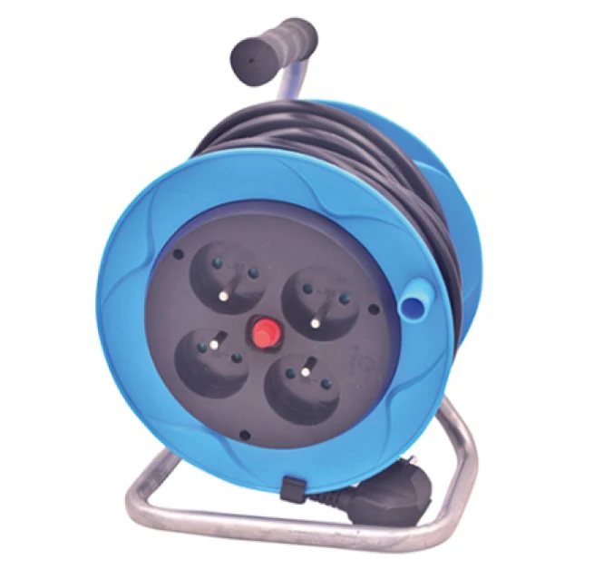 Flexible Waterproof Retractable Extension Power Cable Reel socket