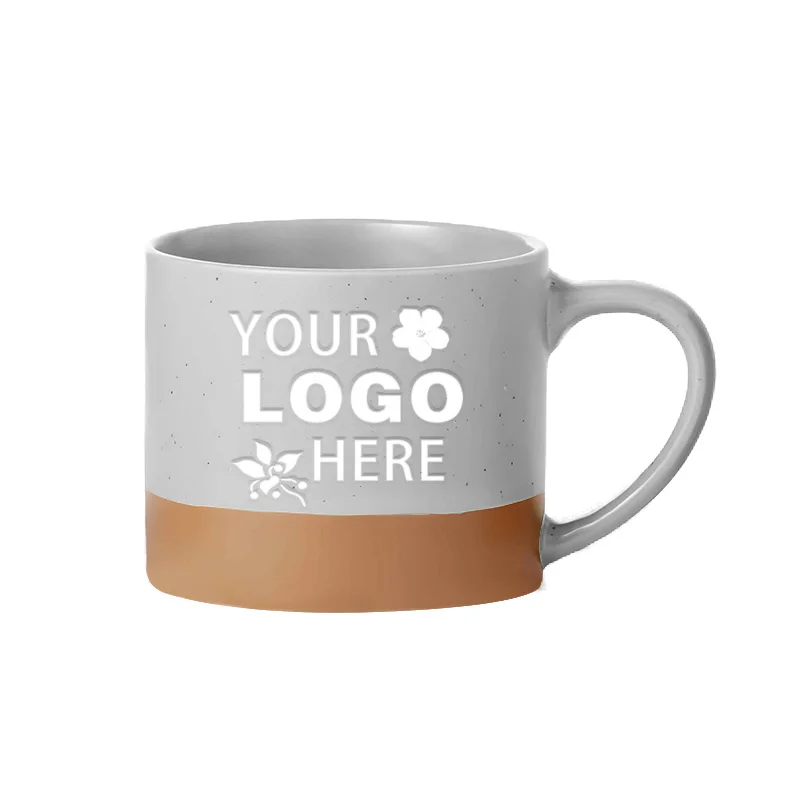 OEM  Popular Custom Custom Two Color black white gift office Ceramic Tea Cup Porcelain Drinkware Mug Cups For Coffee Shop