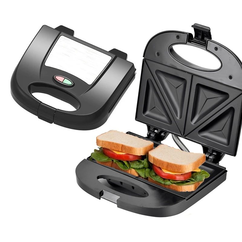 7 3 in 1 Detachable Stainless Steel Grill Sandwich Maker 2 Slice Breakfast Toaster Waffle