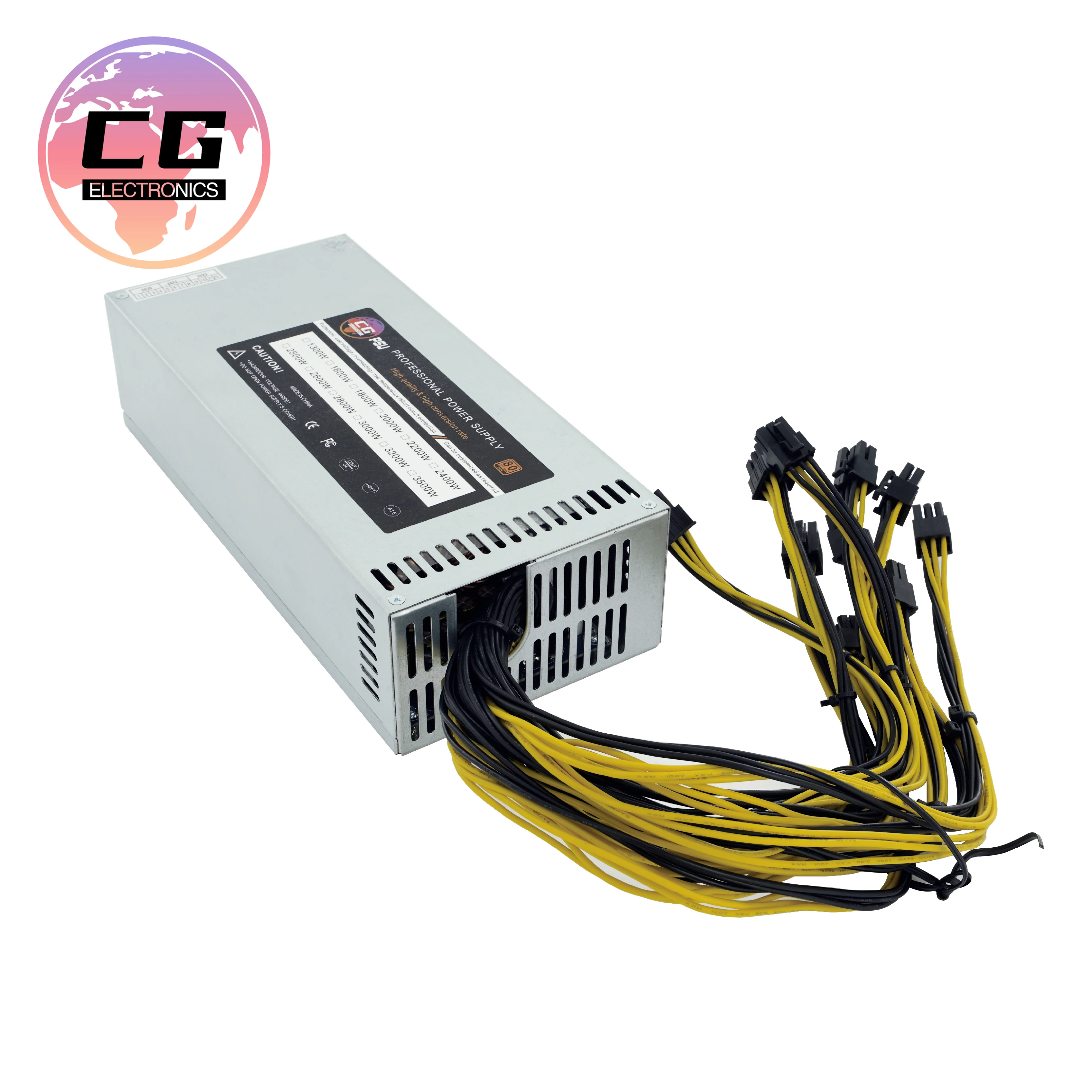 Блок питания 24 В CG мощный 2400 Вт 8gpu rig корпус для сервера
