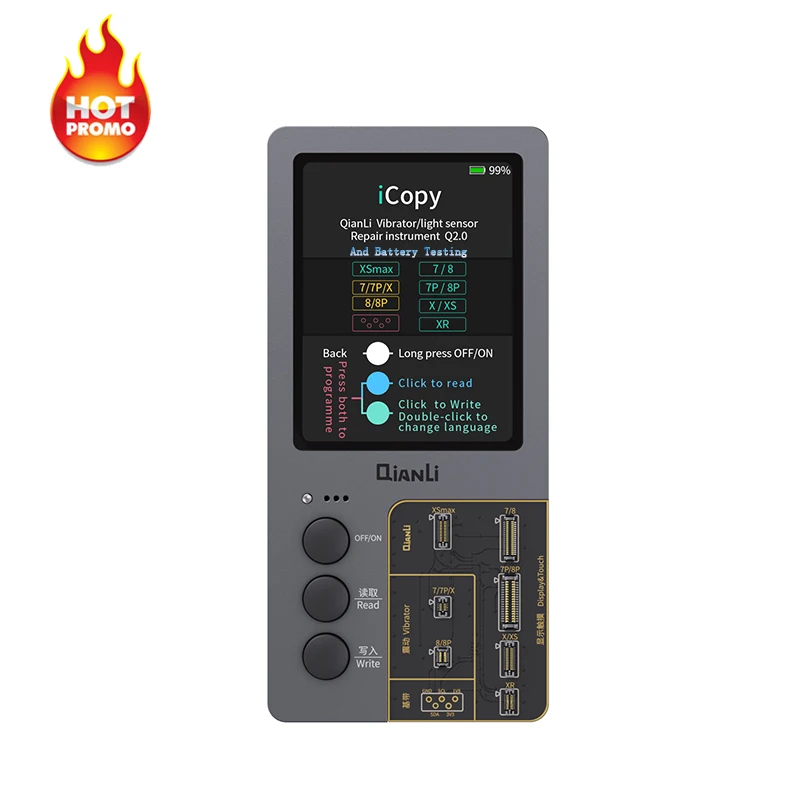 Программатор Qianli iCopy Plus, тип 2, чтение и запись ЖК-экрана, Фоточувствительный Ремонт для iphone