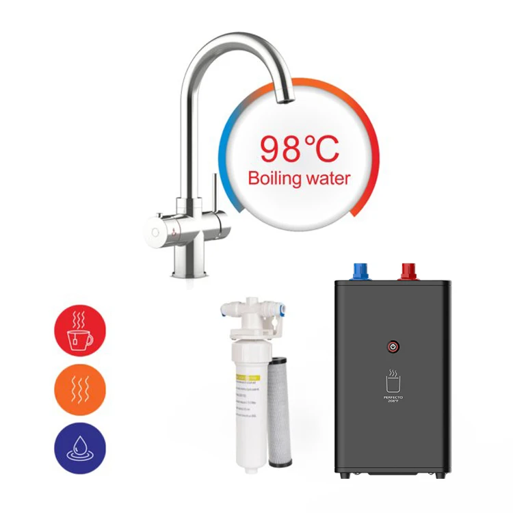 Iwater Under Counter Hexagon Mechanical 2.4L Cheap Water Dispenser Instant Hot Water Dispenser