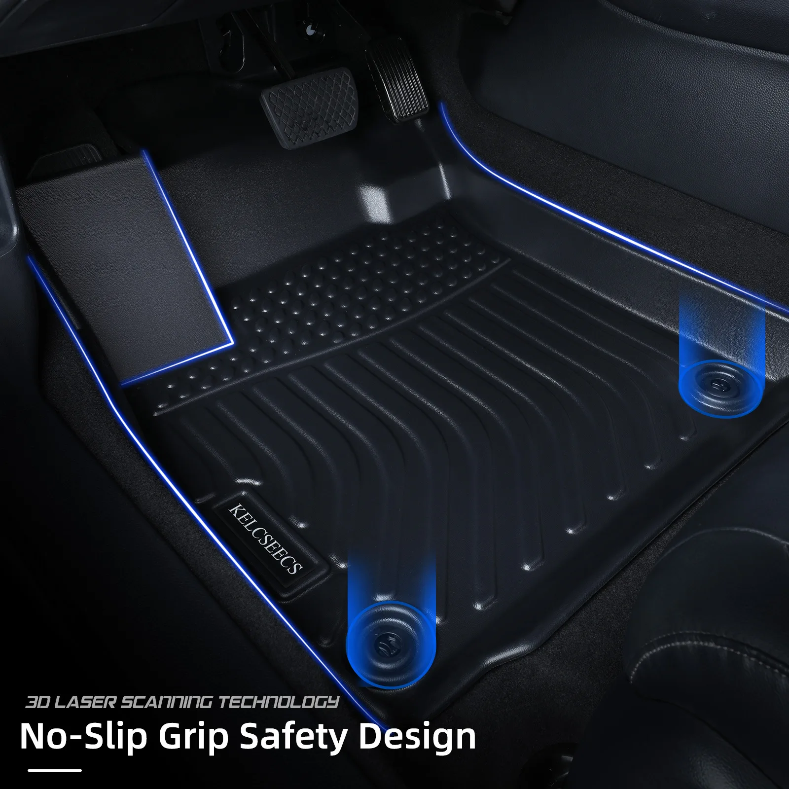2024 New TPE Floor Mat For VW ID.4 ID.6  All Weather Car Floor Carpets Waterproof Trunk Mats For Volkswagen Mat Car Accessories