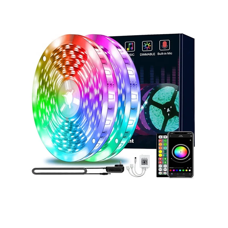 10 м 20 30 40 RGB инфракрасное управление BT 5050 лента Светодиодная светящееся украшение для гостиной