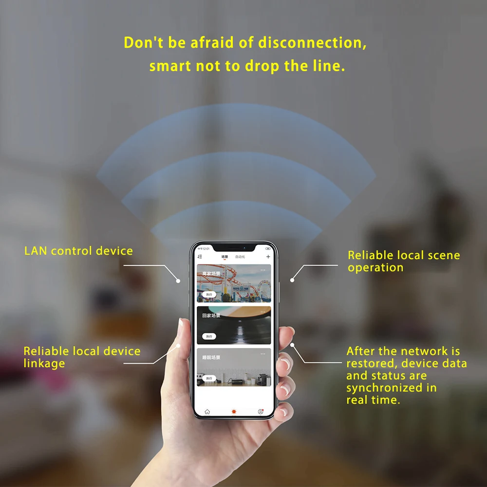 Smart Home Sigmesh Gateway DC5V Host + 0.5m data cable + Adapter Safe and reliable BLE tuya Gateway