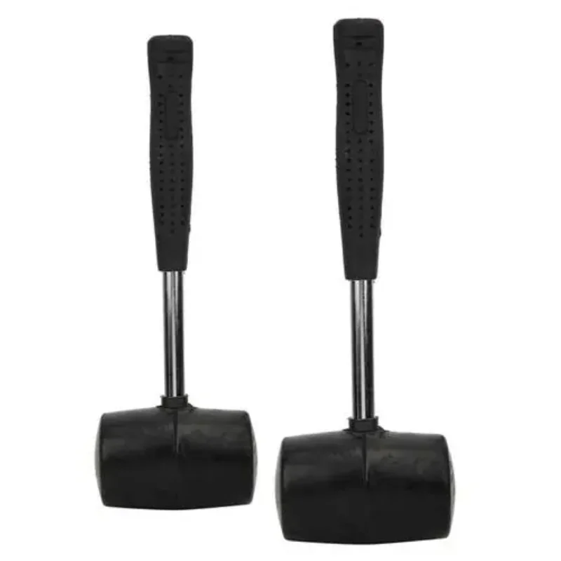 Striking Tools 8/12/16/24oz TPR handle black rubber mallet hammer for flooring  furniture and garden tools