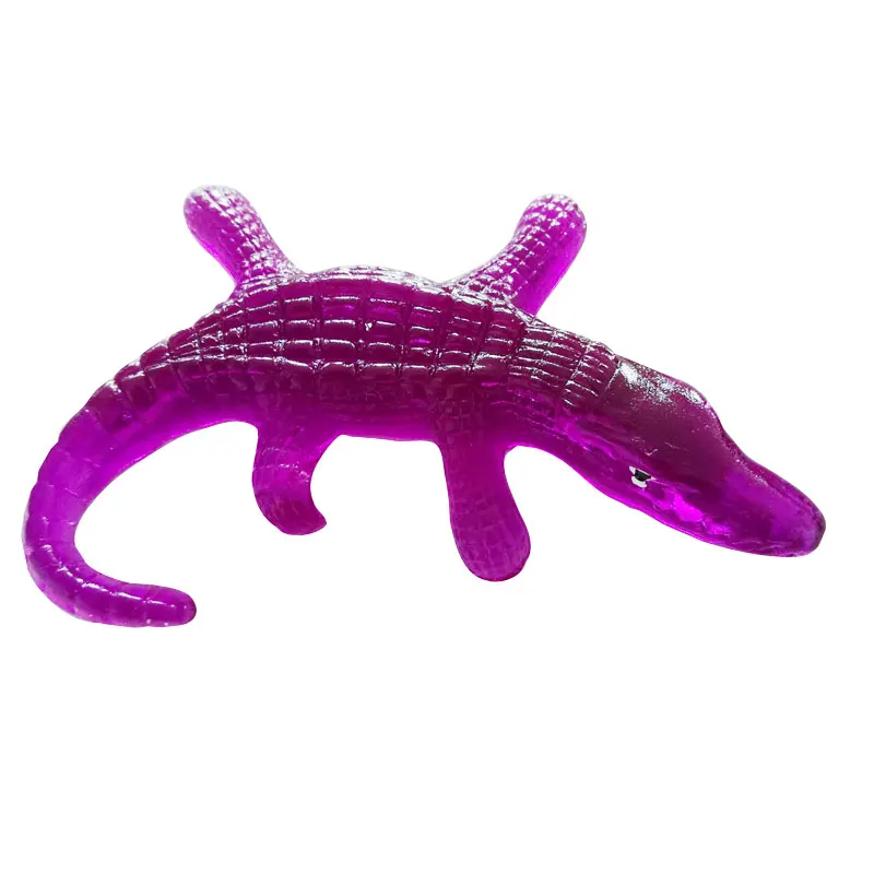 Classic TPR Soft and Sticky Factory direct sale scary animal TPR material sticky novelty crocodile shape toy