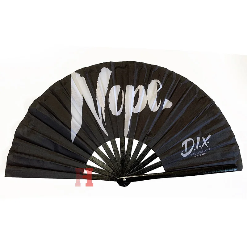 
Popular Personalized Custom Printing Portable Folding Tropical Plastic Hand Held Fan 