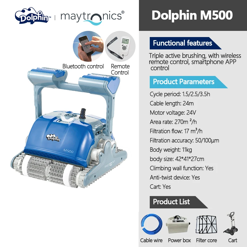 Automatic Intelligent Plastic Pool Cleaning Robot Underwater Suction Vacuum Cleaner for Swimming Pools