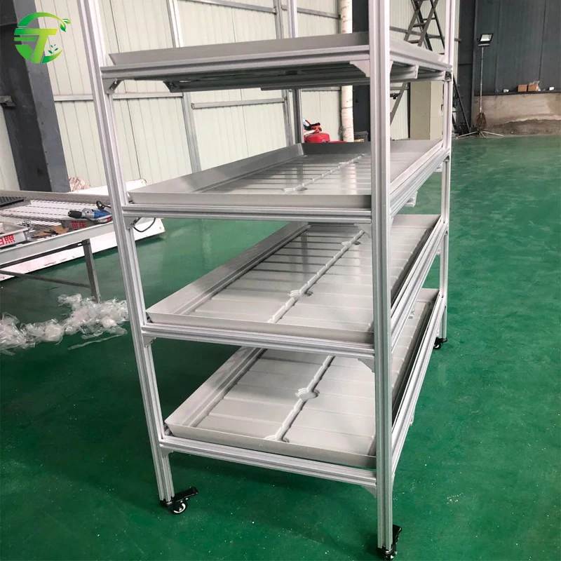 hydroponic flood table system flood table and drain tray