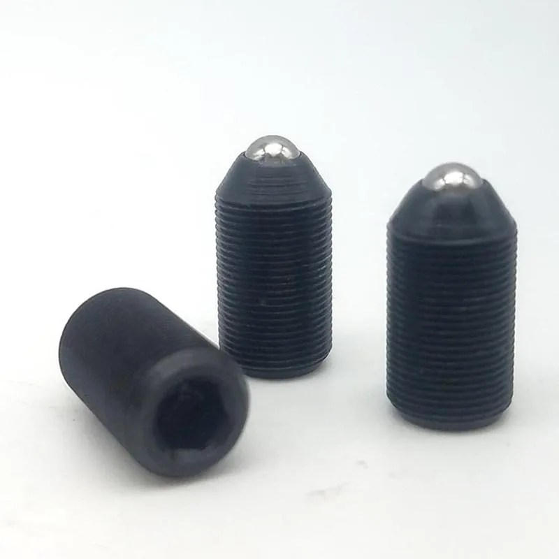 BMPJ Black Oxide Fine Thread Light Load Ball Plunger with Spring Inner Hexagon M3-M8