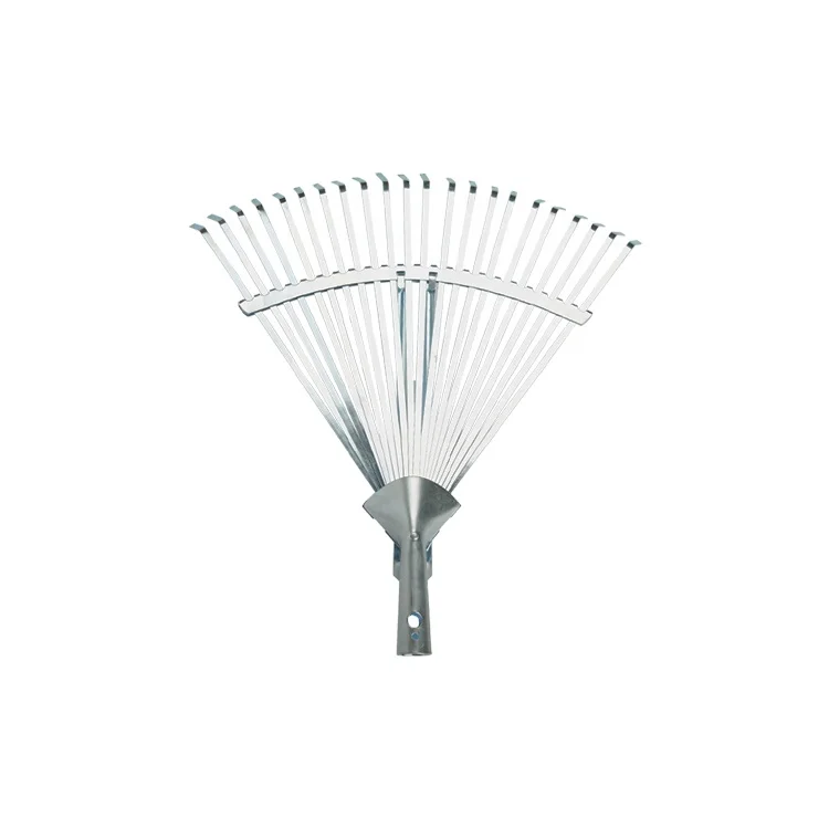 22 Teeth Steel Leaf Clean up Garden Leaf Rakes for Lawn with Long Wooden Handle