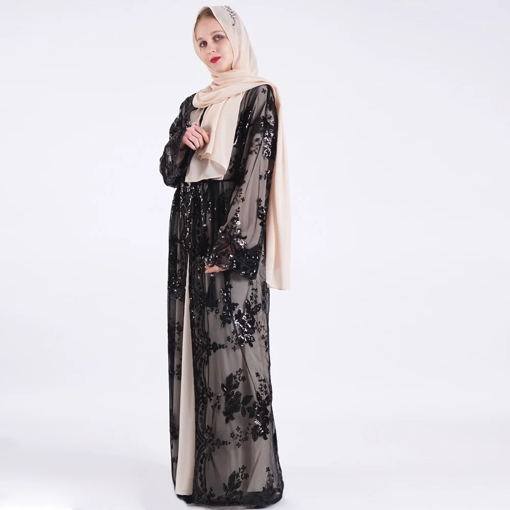 
Wholesale New Arabic Dubai Abaya Black Wedding Dress For Muslim Women 