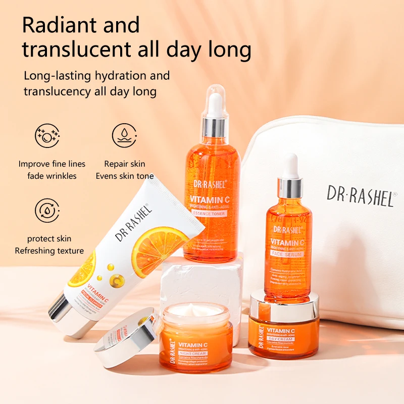 DR RASHEL Vitamin c brightening & anti-aging skin care set