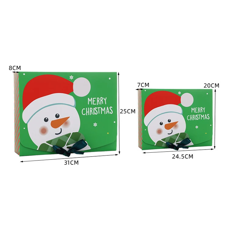 Folding Color Printing Art Paper Christmas Present Boxes For Gift