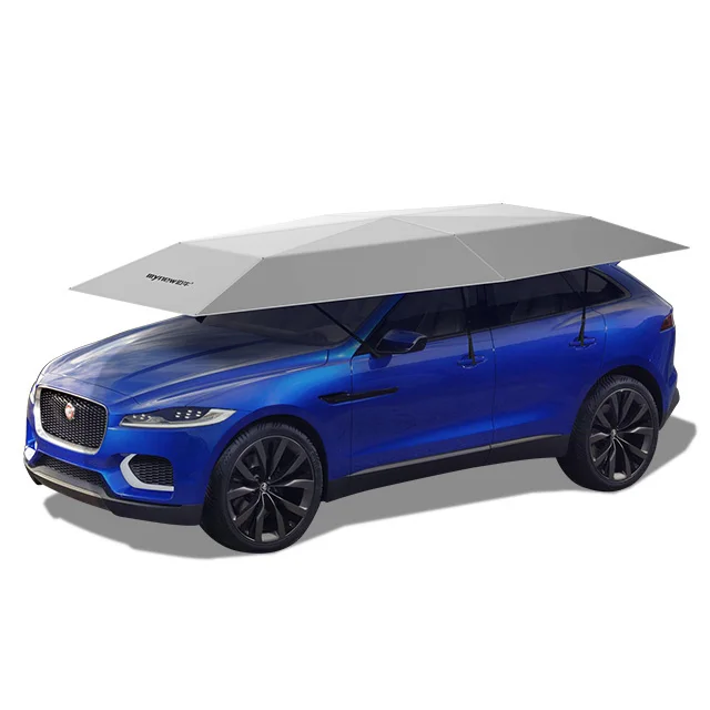 New arrival 4.2 Meters semi-automatic and Automatic 2 in 1 Car Shelter  portable automatic car umbrella car shade
