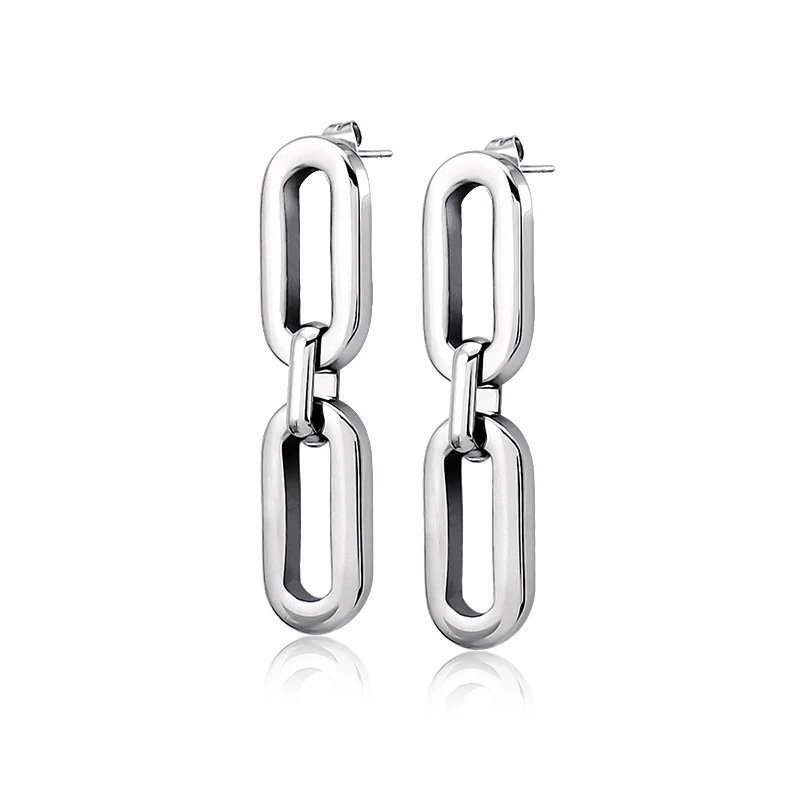 Женские серьги из нержавеющей стали, 4 цвета