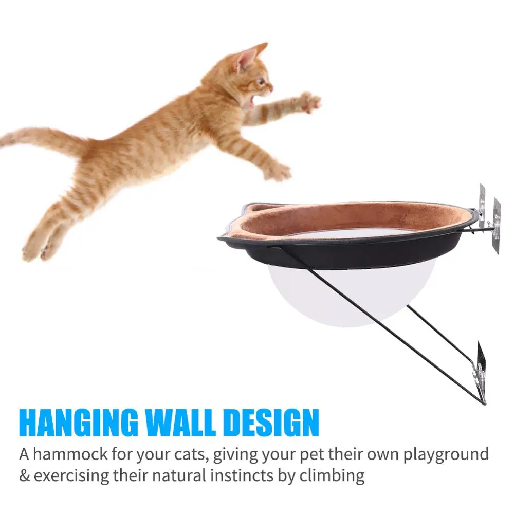 
Space Capsule Design Comfortable Long Plush Soft Pet bed Window Mount Pet Cat Hammock Pet Bed 