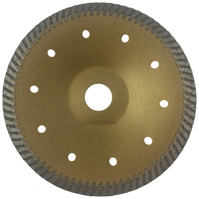 Горячий пресс 6 дюймов алмазный турбо шар пильный диск для сухой резки гранита