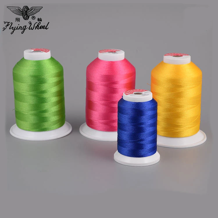 High Quality 120D/2 27 Tex 110 Ticket High Tenacity Polyester Embroidery Thread Blue Sewing Thread