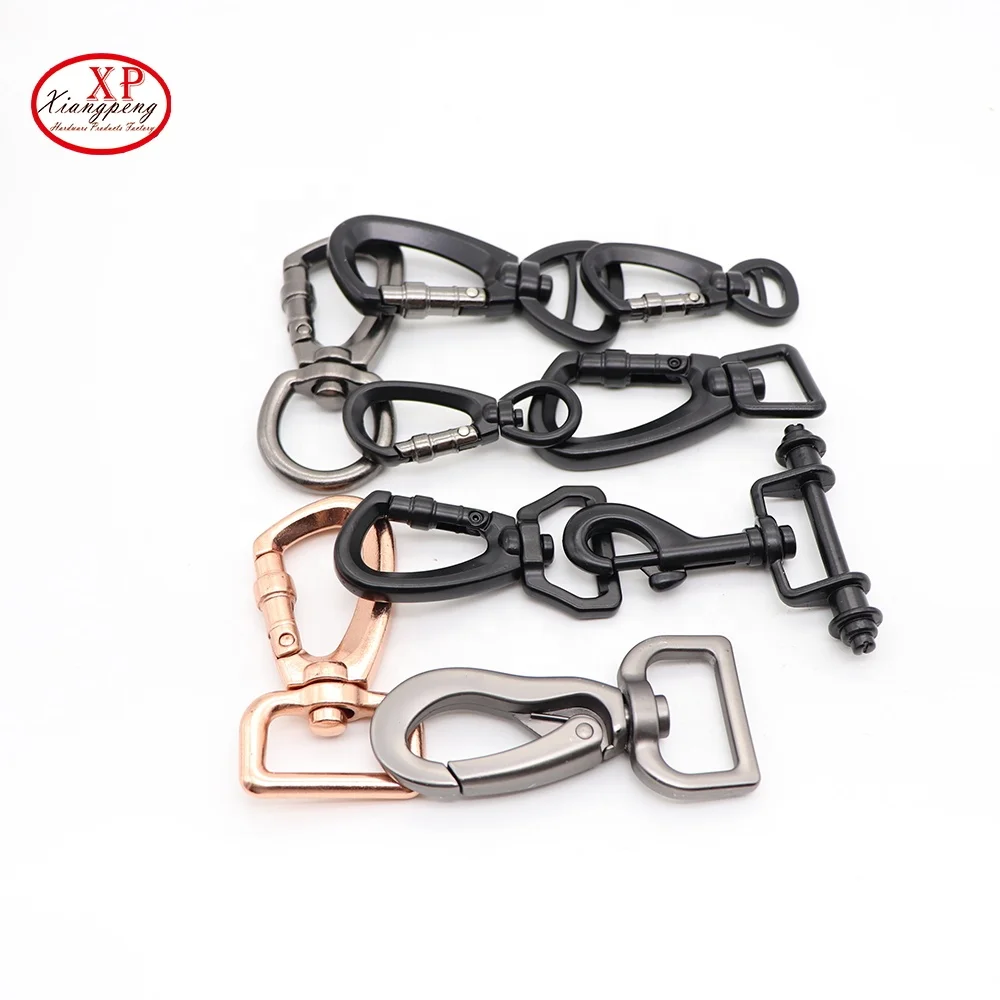 Rotary spring hook DIY lanyard hook pet dog collar dog hook luggage accessories buckle alloy metal spring key chain Hook