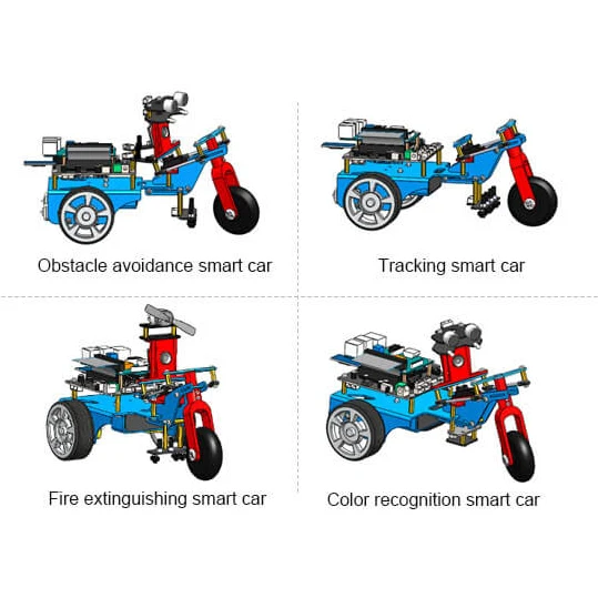 Factory Price Trikebot Lithium Battery Smart Robot With WIFI Camera For Raspberry Pi 4b/3b+