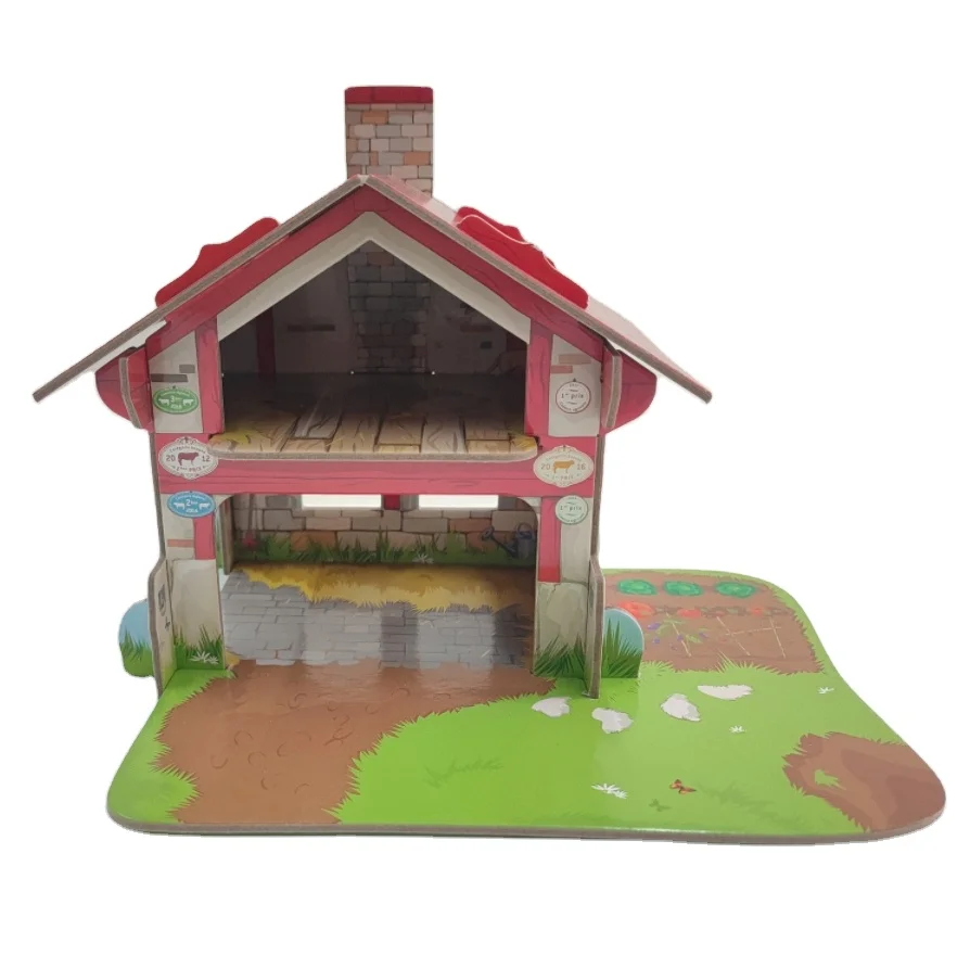 2024 New Factory Wholesale Kids Interest Games Mini Farm Puzzle for Children