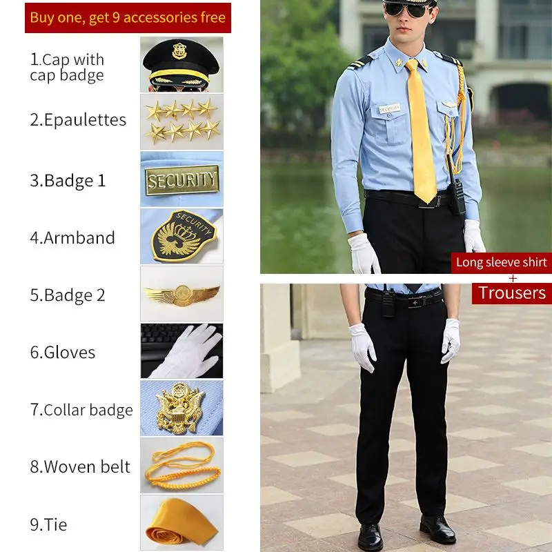 Security Company Hotel Officer Security Guard Uniforms Workwear Design