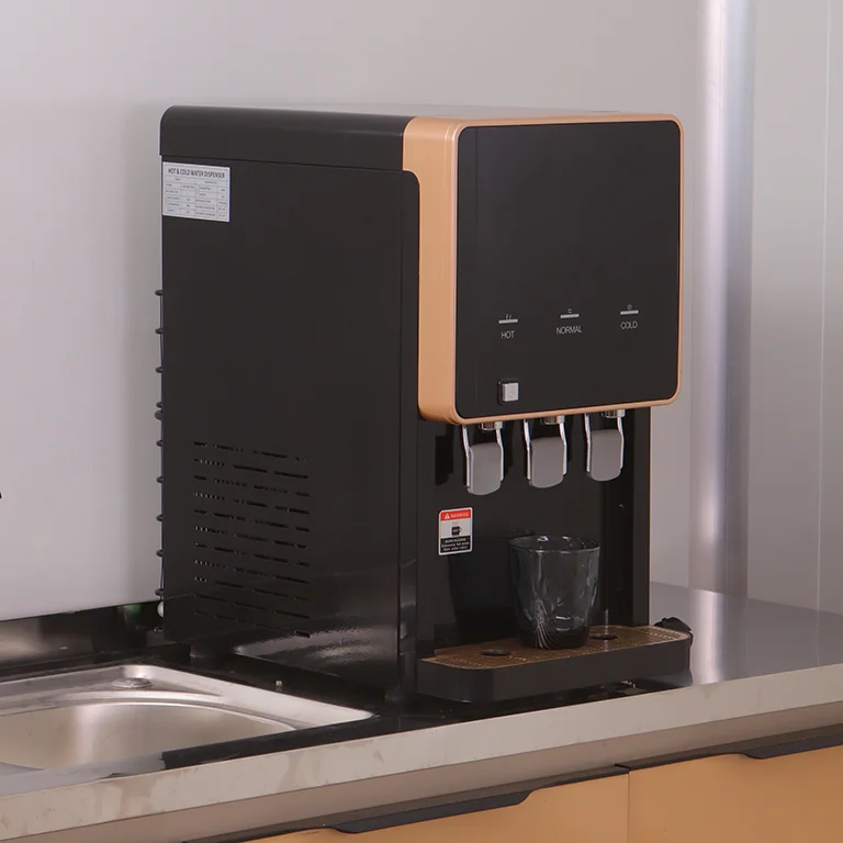 2024 New Design Countertop UF Water Purifier Machine Hot and Cold Water System with Activated Carbon Material