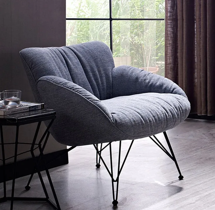 Nordic high grade sofa chair in living room and balcony