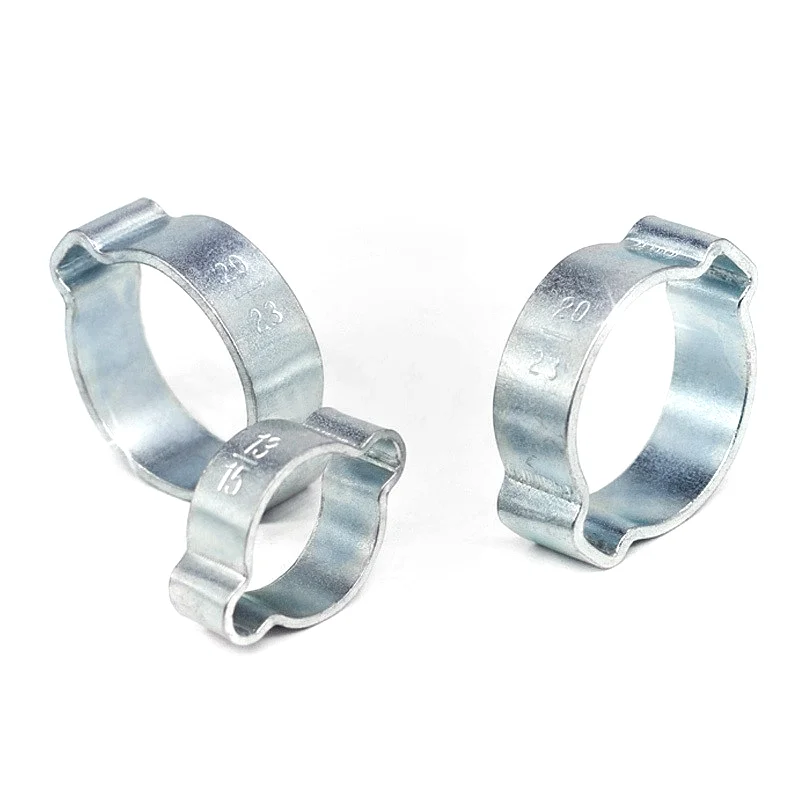 Galvanized Steel Double Ear Hose Clamps