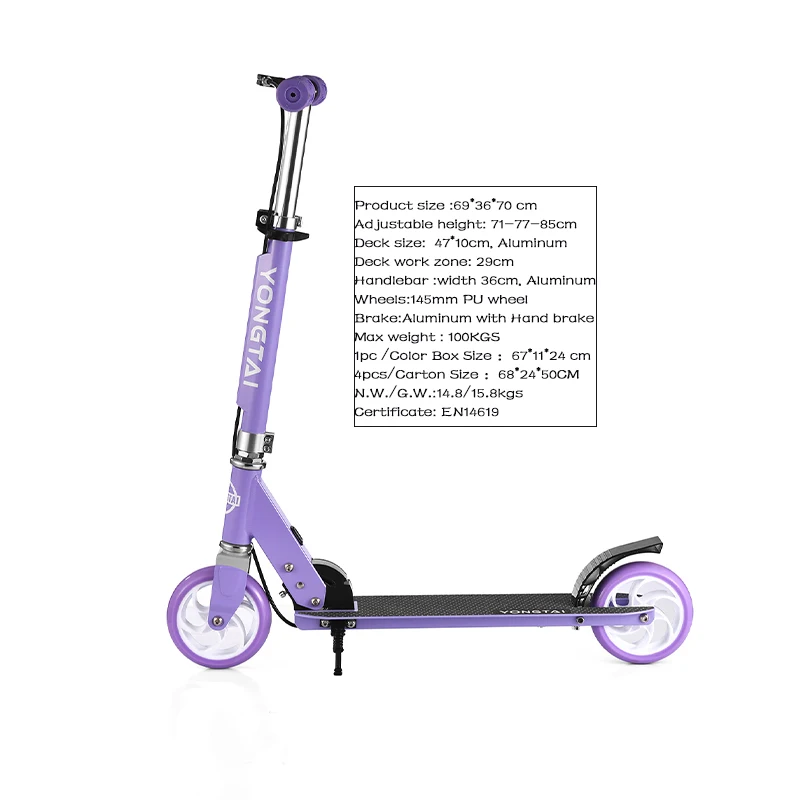 OEM ODM Factory Foldable Kick Scooter Environmental Friendly Lightweight 145mm PU Wheel New Kick Drift Scooter for Kids