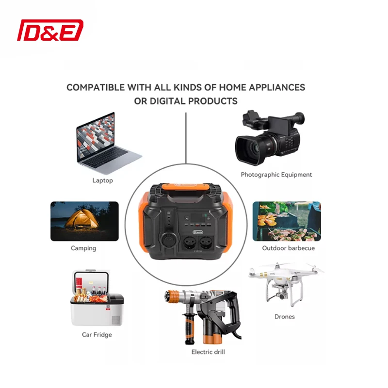 Best Price 500W 540WH Rechargeable Manufacturers Camping Lithium Battery Portable Power Stations for outdoor camping