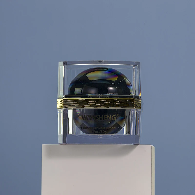 50g acrylic double wall cosmetic cream packing jar facial cleanser cream packing container plastic jar for eye cream