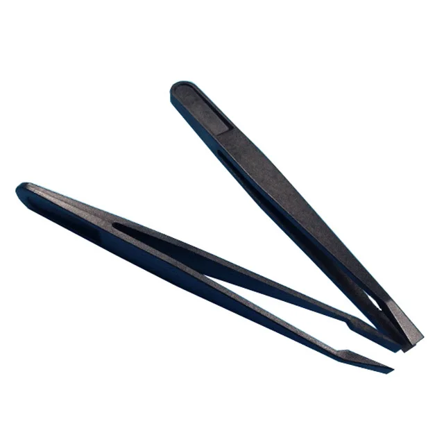 Оптовая продажа, прецизионные пластиковые пинцеты ESD 93301 93302 93303 93304 93305 93306 93307 93308 в белом и черном цвете